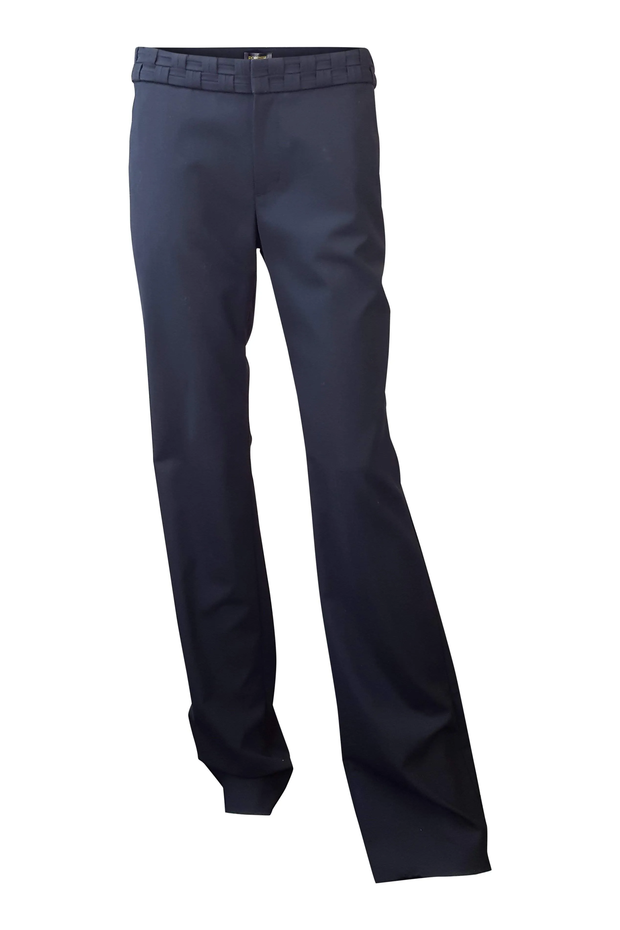 ROHMIR Black Straight Leg Tailored Business Trousers (38)