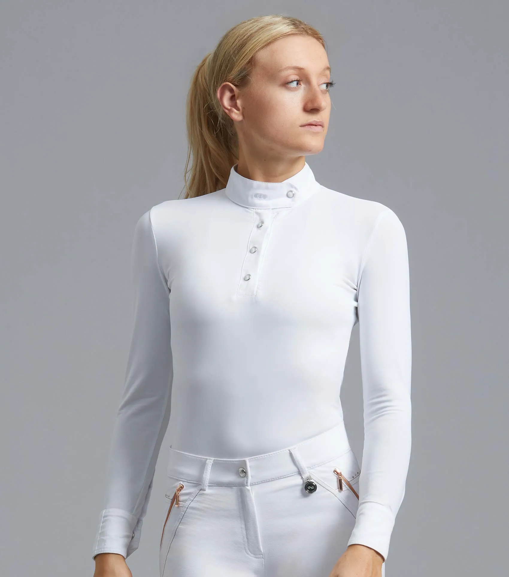 Rossini Lycra Show Shirt White