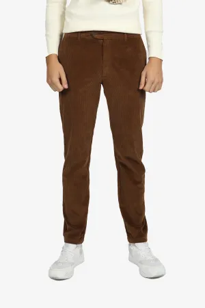 Sepia Cotton Elastane Corduroy Cord Pant