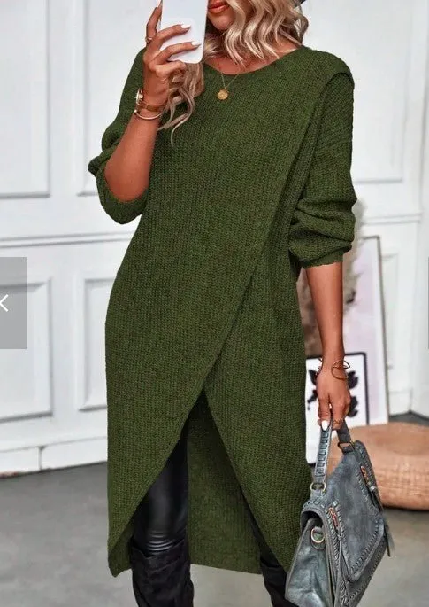 Shanaya Long Split Cardigan Jumper