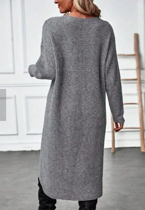 Shanaya Long Split Cardigan Jumper