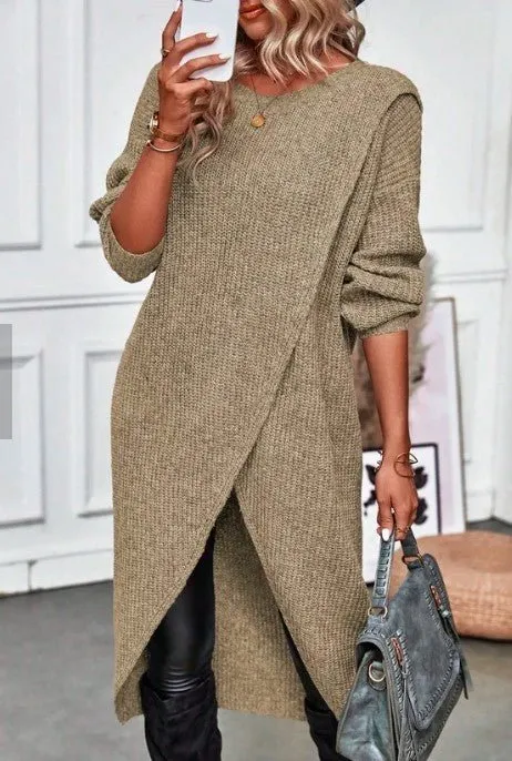 Shanaya Long Split Cardigan Jumper