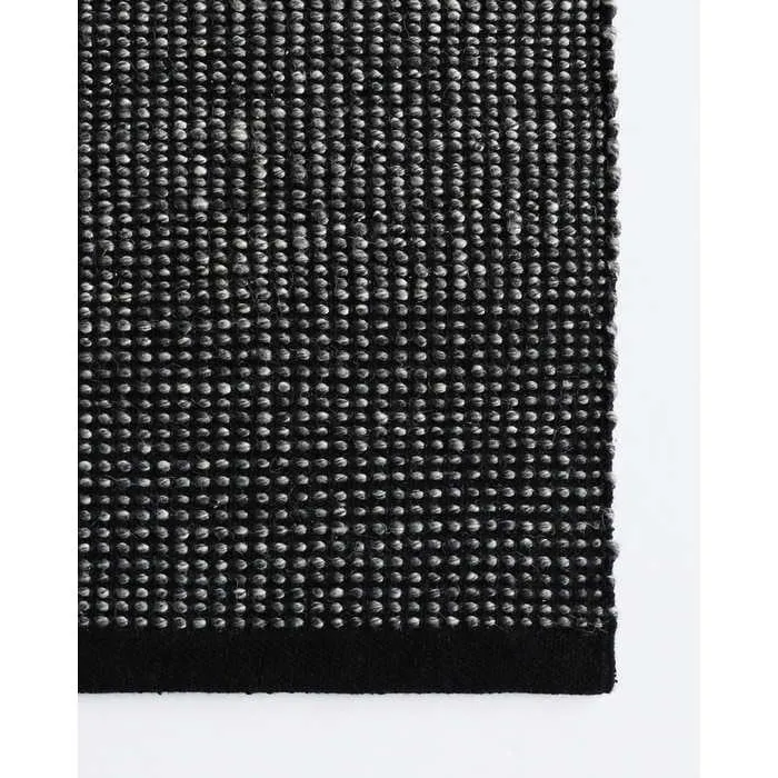 Sherwood Floor Rug - Charcoal/Black  (Wool Blend)