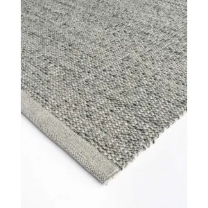 Sherwood Floor Rug - Silver Grey  (Wool Blend)