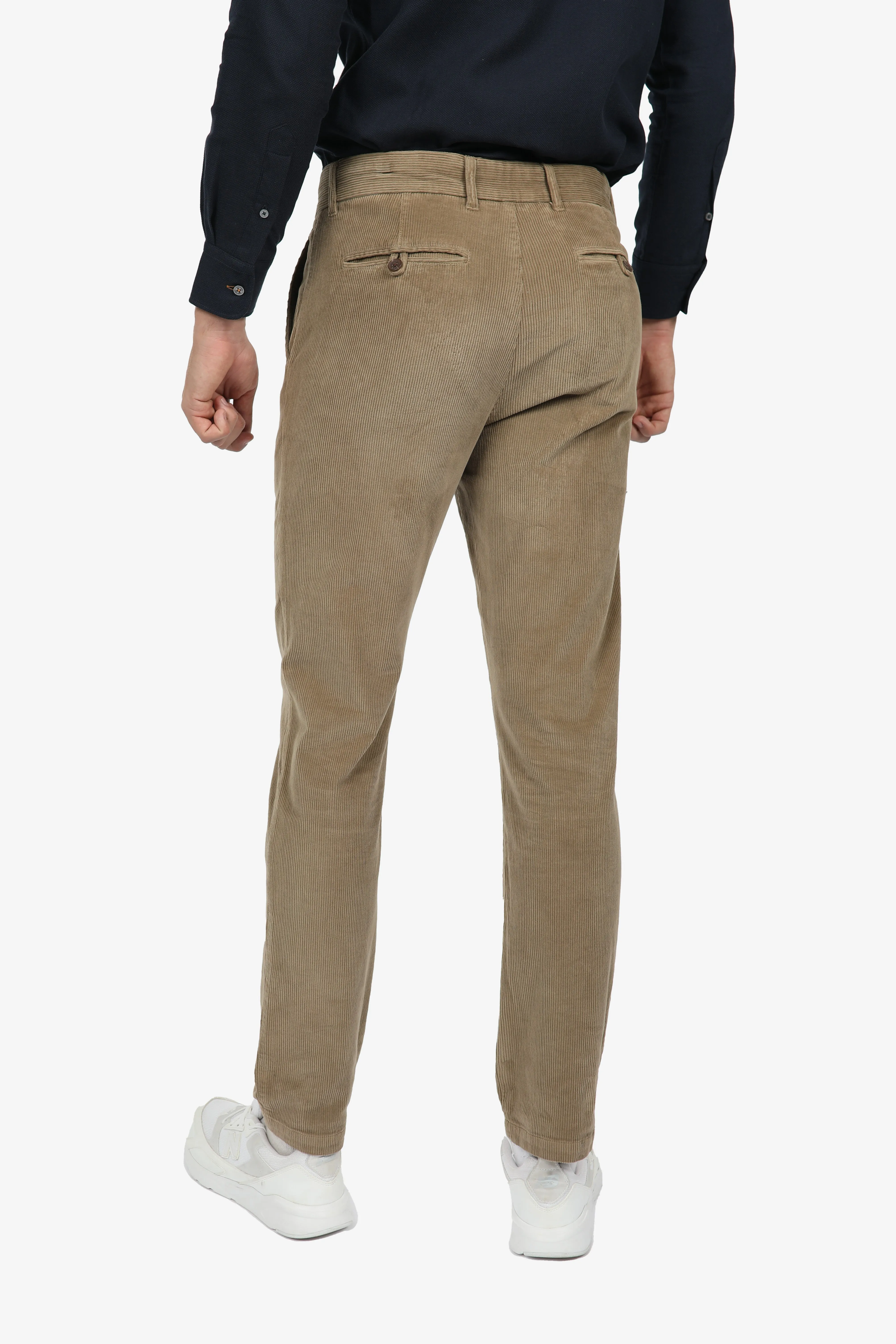 Tobacco Cotton Elastane Corduroy Cord Pant