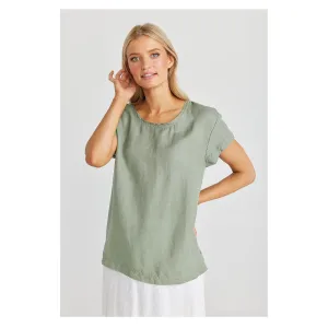 Top Nautica Tee - Sage Linen Viscose