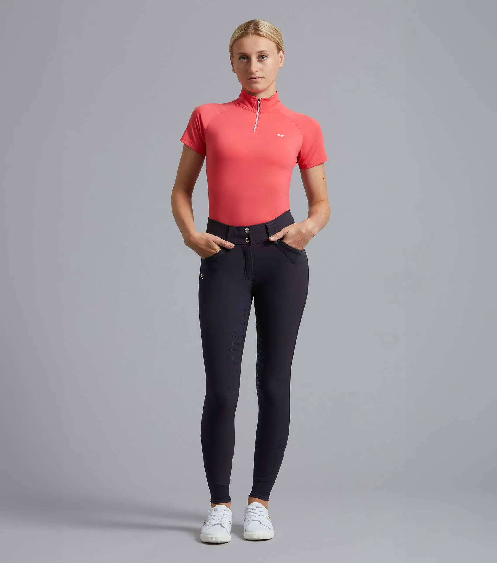 Torino Ladies Full Seat Gel Riding Breeches Navy