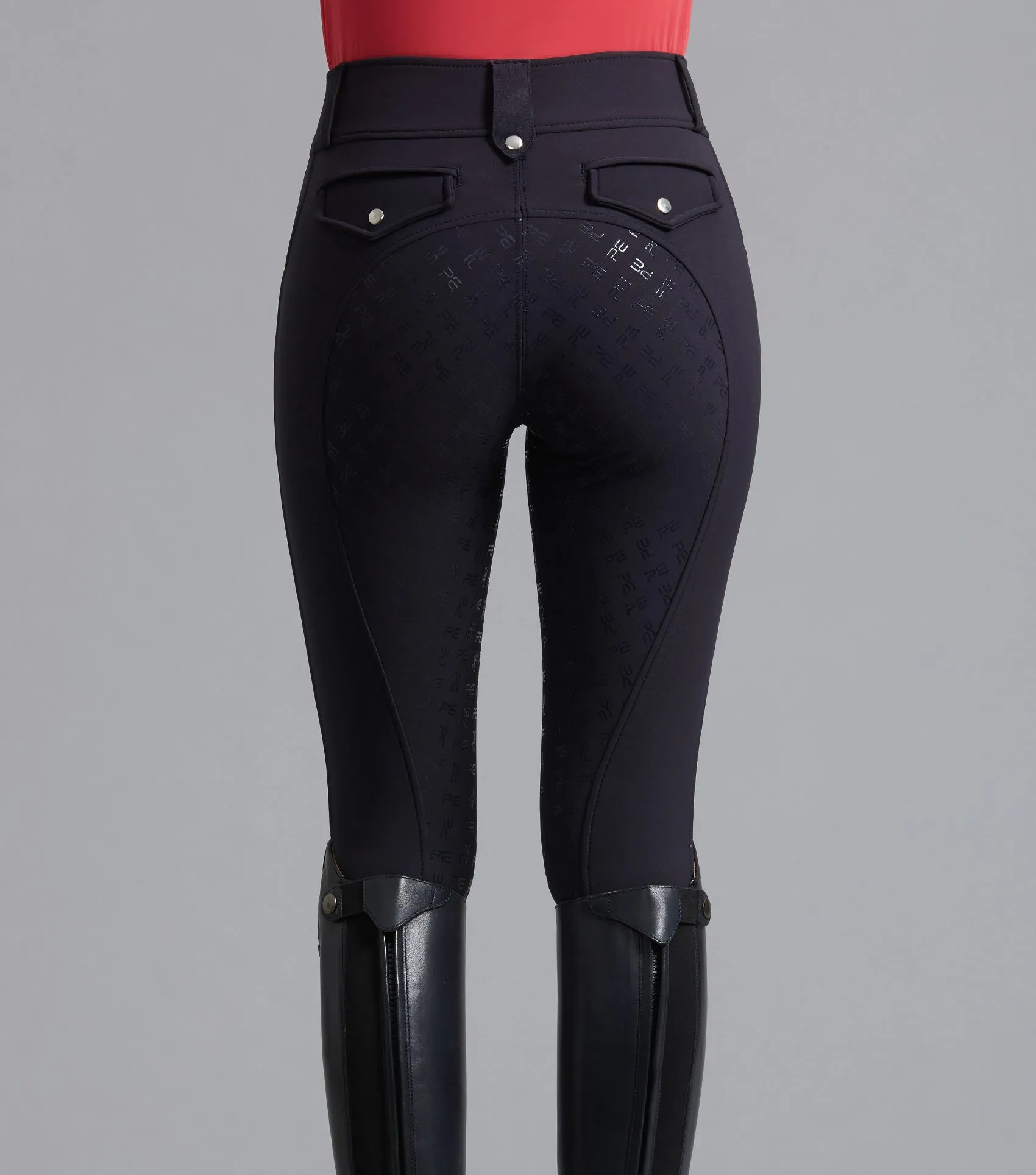 Torino Ladies Full Seat Gel Riding Breeches Navy