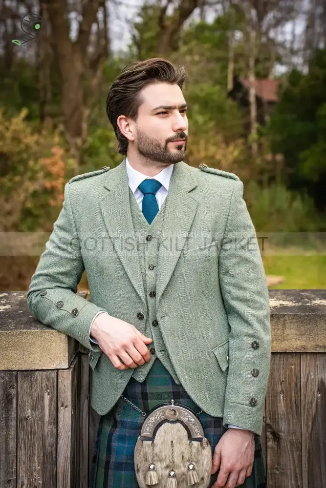 TWEED GREEN CRAIL KILT OUTFIT