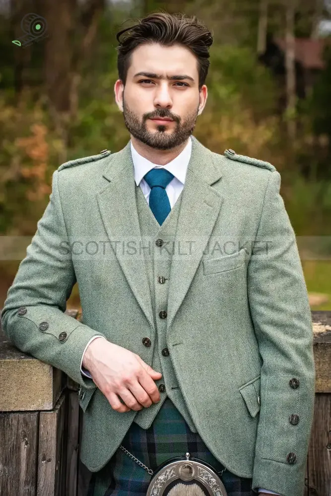 TWEED GREEN CRAIL KILT OUTFIT