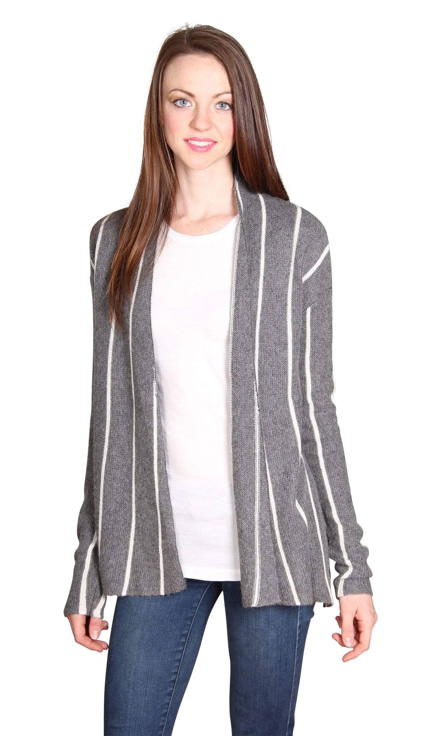 Velvet by Graham & Spencer Destiny Graphic Stripe Cardigan