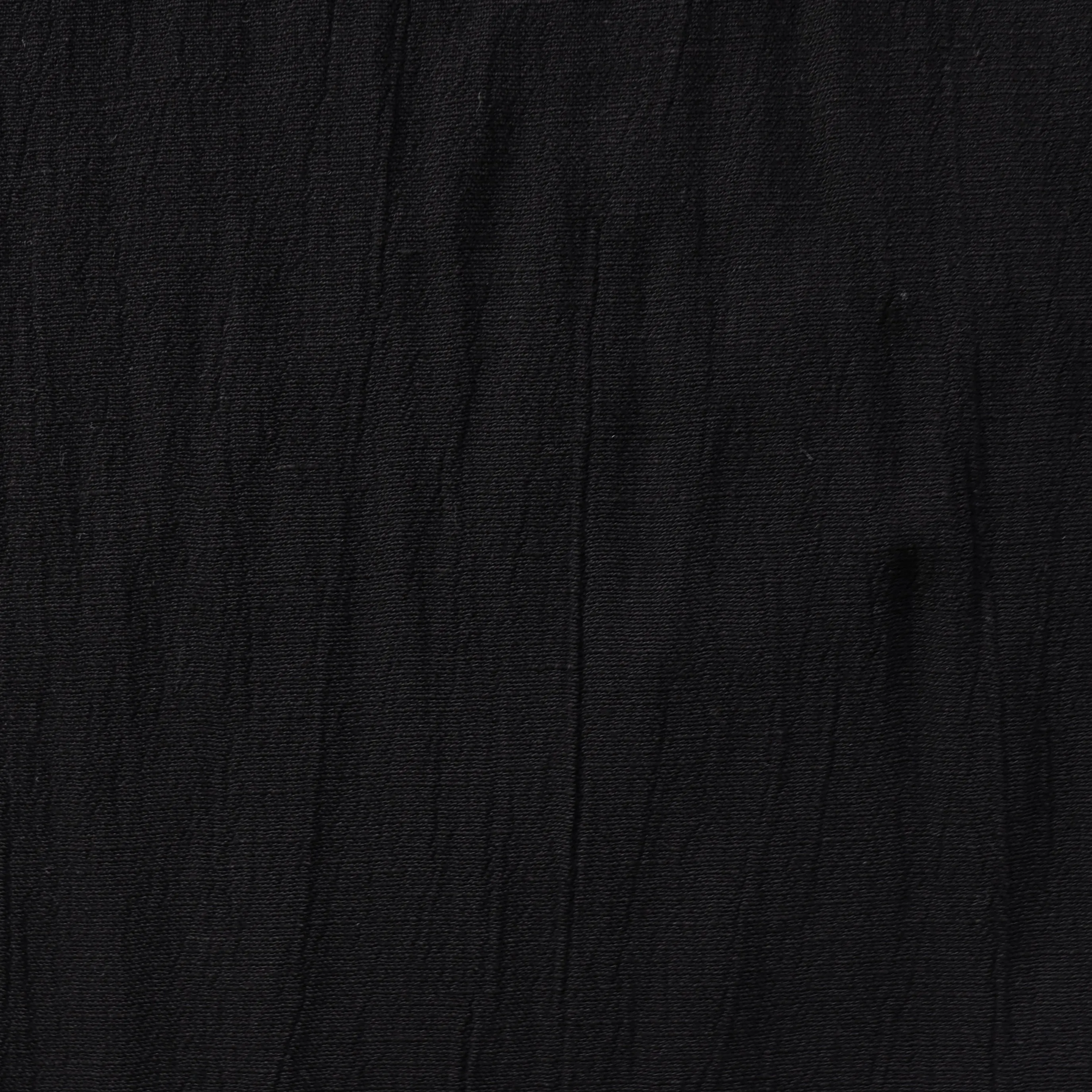 Viscose Linen Crinkle - Black