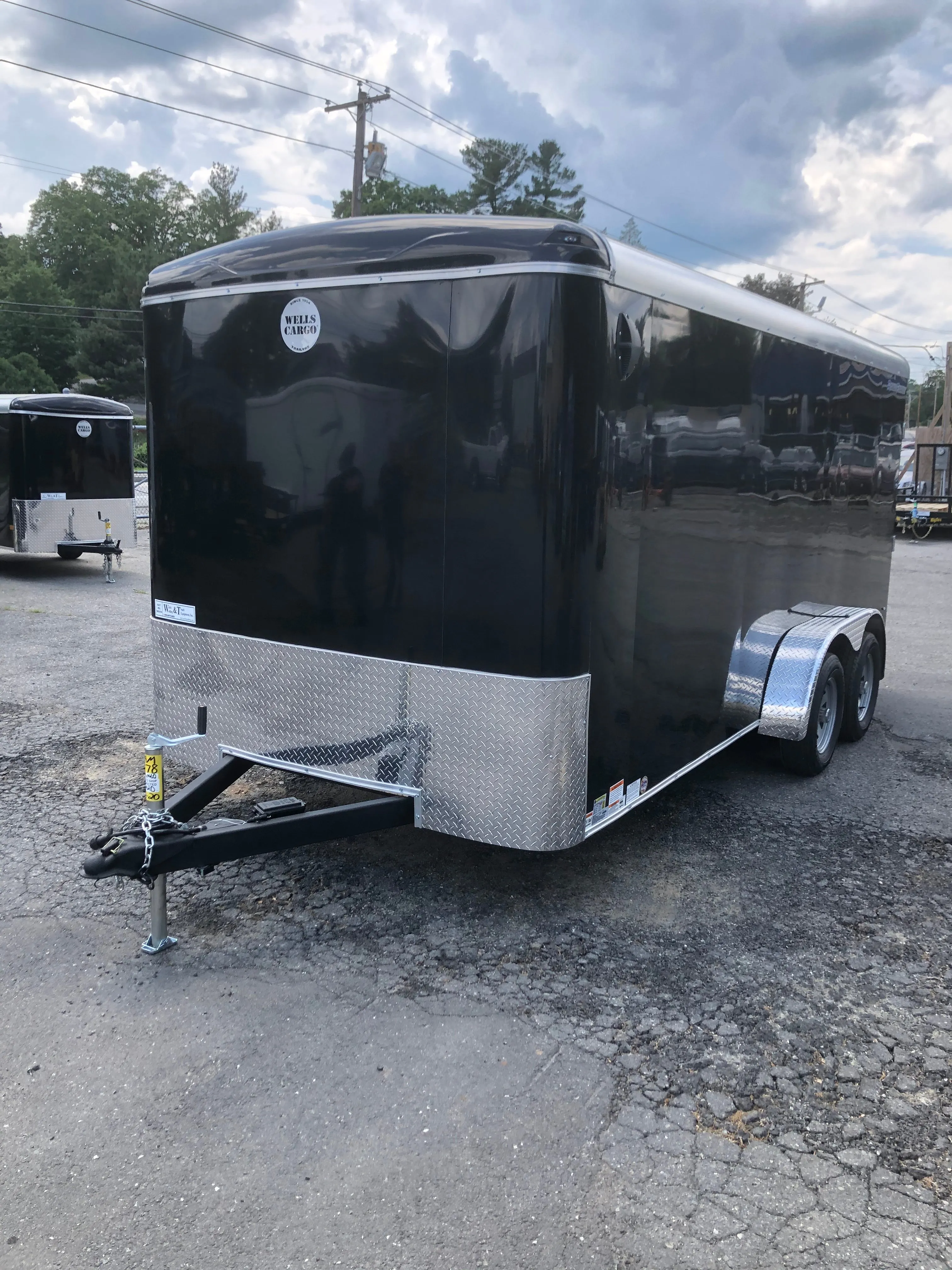 Wells Cargo 7 x 16 Black Road Force Trailer