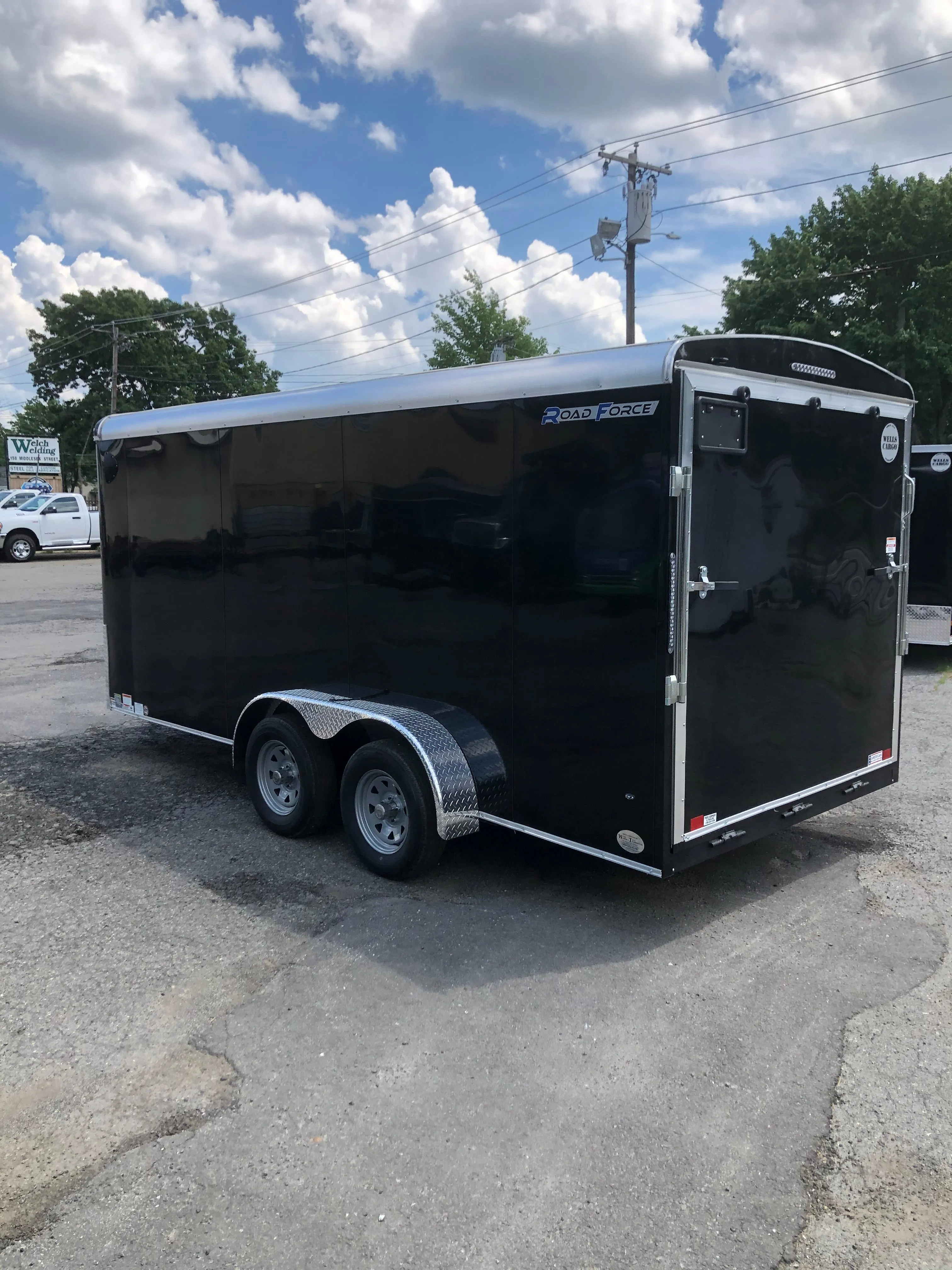 Wells Cargo 7 x 16 Black Road Force Trailer