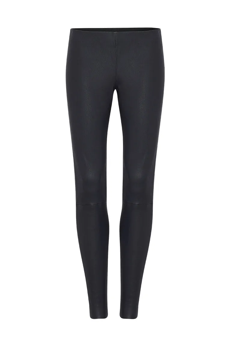 West Broadway Legging Midnight Navy Stretch Leather