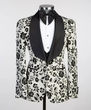 White Floral Tuxedo