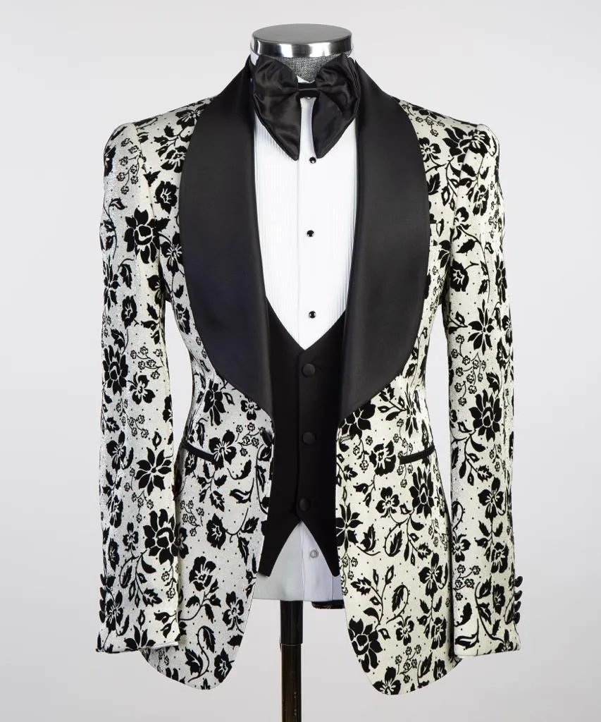 White Floral Tuxedo