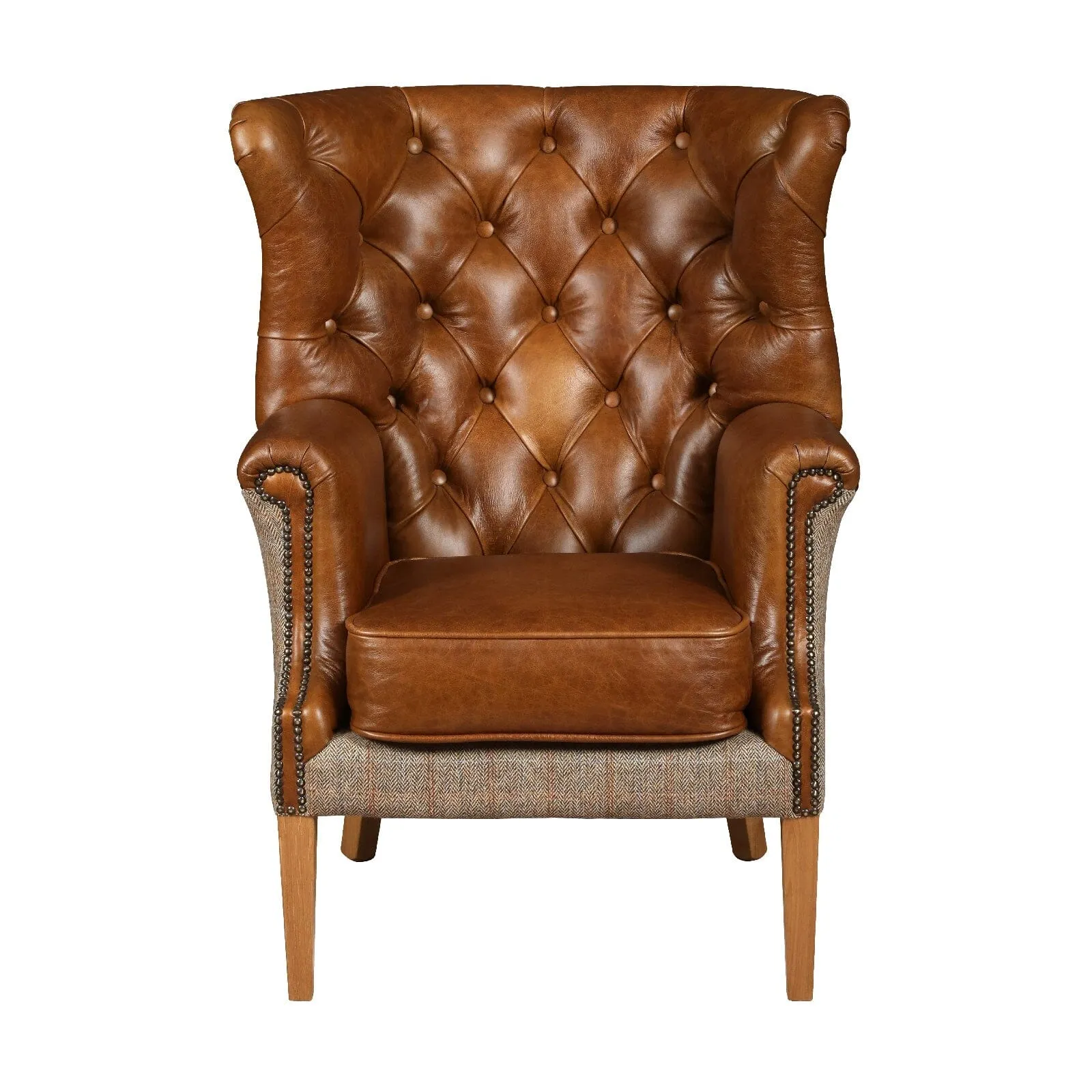 Winchester Chair - Hunting Lodge Harris Tweed