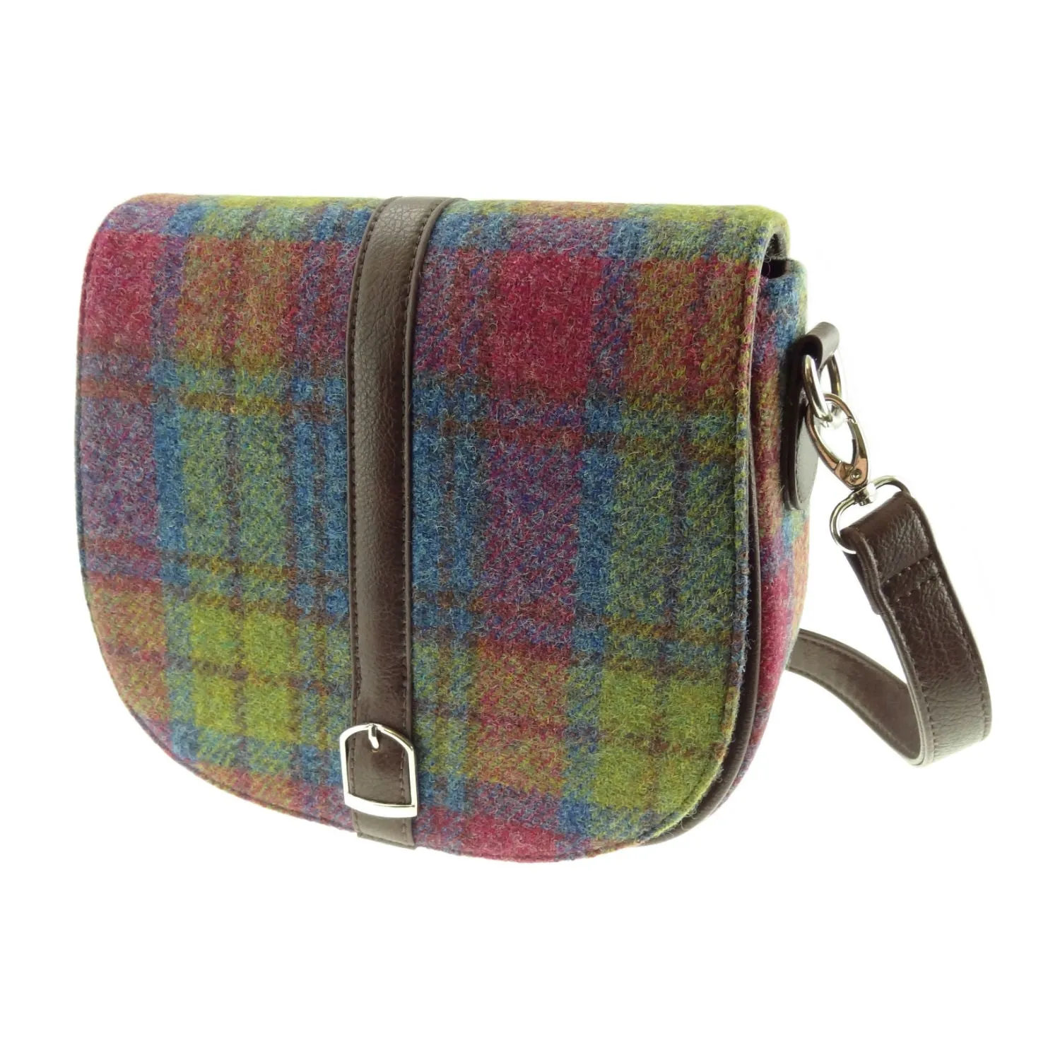 Women's Harris Tweed Beauly Shoulder Ba  Multi Colour Tartan